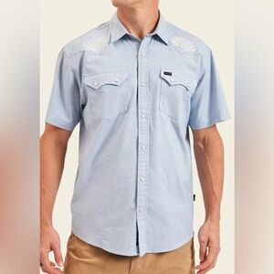 HOWLER BROTHERS - CROSSCUT MEN'S SHORT SLEEVE SNAP SHIRT -NWT